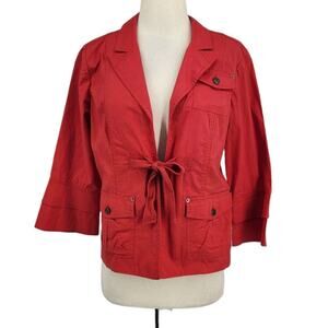 Gili Red Cotton Jacket